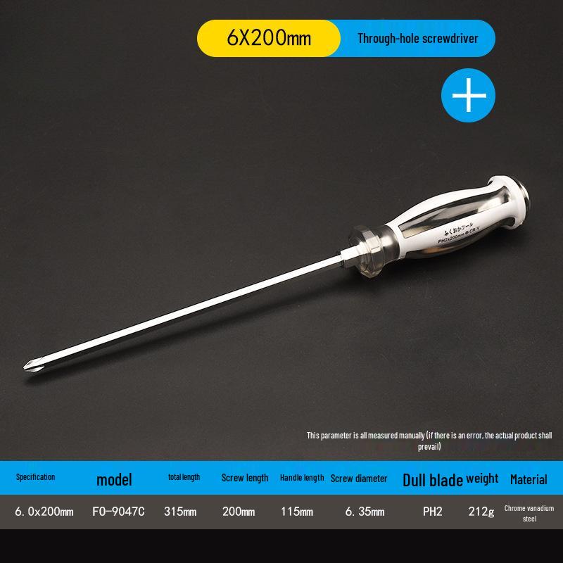 Industrial Grade Magnetic Screwdriver Set - Super Hard, Impact Resistant, Flat & Phillips Slotted Heads