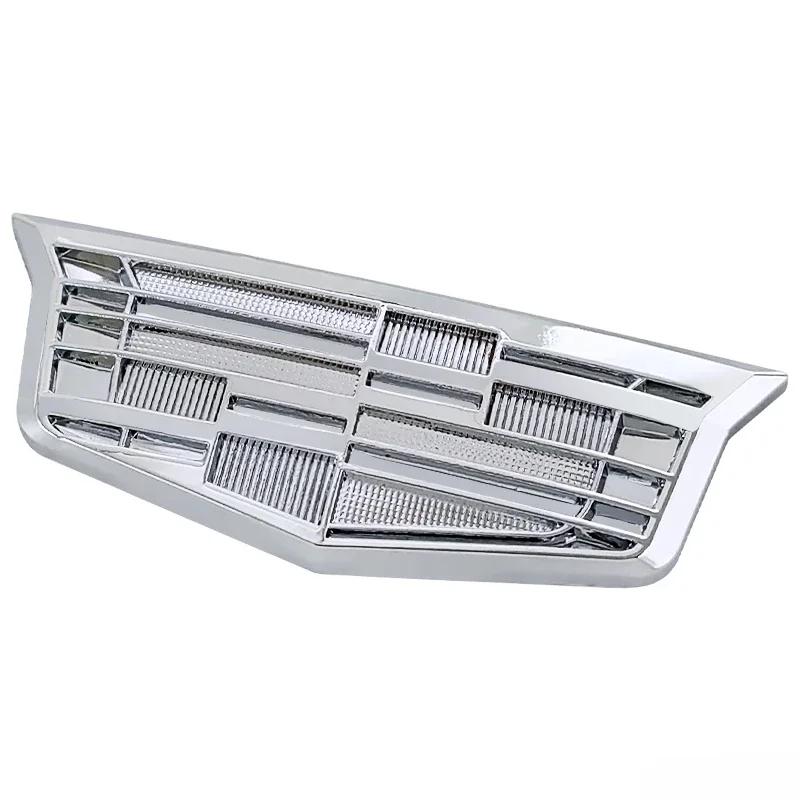 Per Cadillac XT5 ATSL XTS SRX Logo Montante C Finestra Distintivo Lega Metallica 6,3 cm 9,2 cm Emblema Posteriore Bagagliaio Auto Decorazione Adesivo Laterale