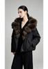 Women's Winter Fox Fur Collar Down Jacket - Stylish, Loose, and Warm Fur Coat