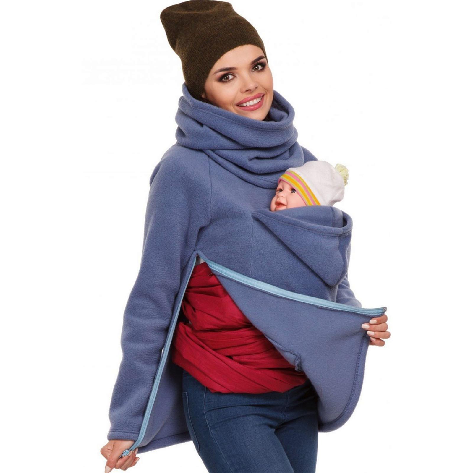 

Женская куртка с длинным рукавом для кормления грудью, блузка-пальто для беременных XL синий