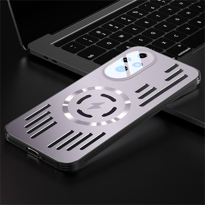 

Жесткий металлический чехол для отвода тепла с магнитной беспроводной зарядкой для Huawei HONOR 300 200 100 Magic 7 Pro Lite X9C Смарт-задняя крышка Honor X9C Smart