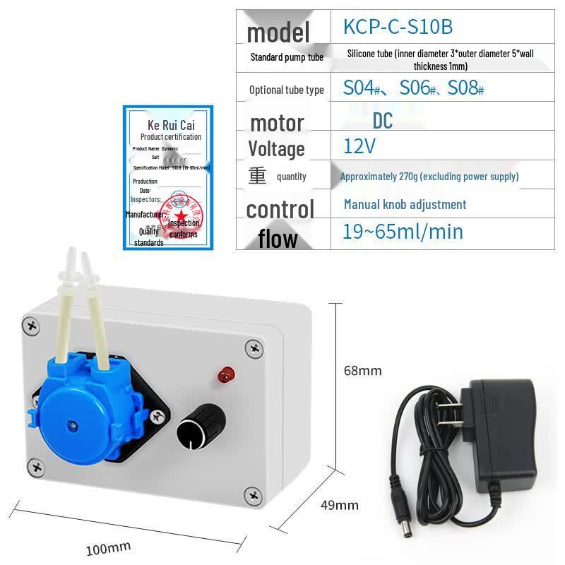 Keruicai Miniature Laboratory Peristaltic Pump RDB