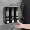 Dispenser Sapone a Muro 1/2/3 Teste Casa Pressa Manuale Igienizzante Mani Shampoo Bagnoschiuma Dispenser Accessori Bagno