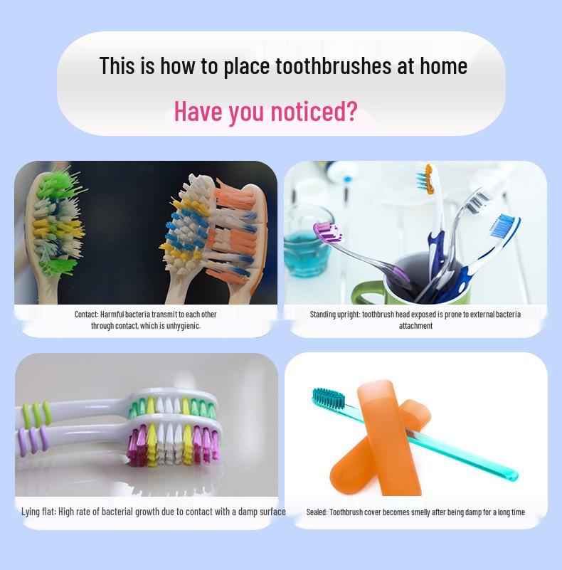 UV Toothbrush Sterilizer & Holder with Automatic Toothpaste Dispenser