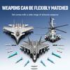 Non-Toxic Sembo 1814Pcs Armed Aircraft Building Blocks Kits Moc Helicopter Models Fighter Assembly Bricks Birthday Gift Kids Toys For Children