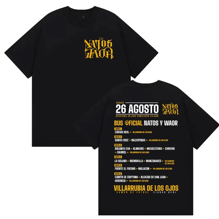 Pop Rapper Nato Y Waor Merch Cotton T Shirt Short Highend Luxury Unisex Style Both Of Unisex And Unisex