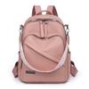 2025 new retro versatile backpack women's soft leather college student premium texture travel backpack shoulder bag