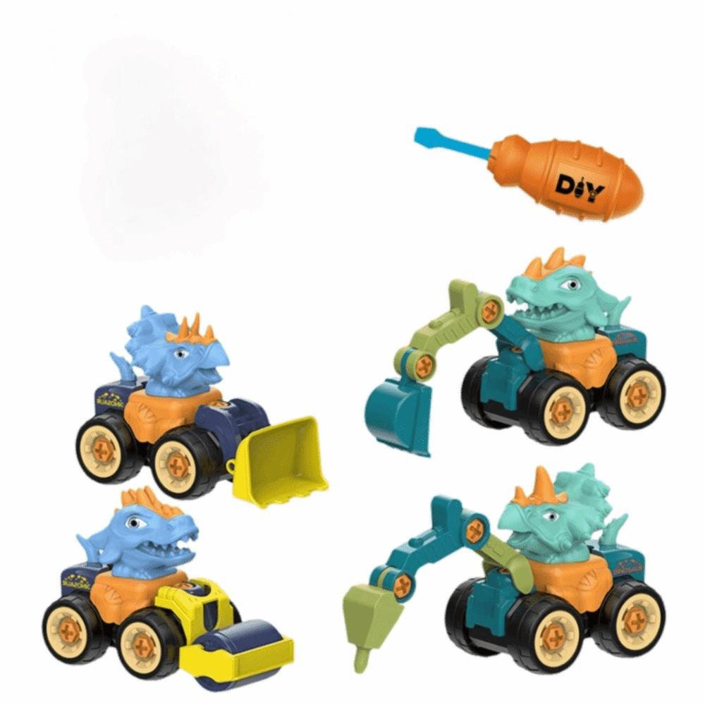 Children Gits Nut Assembly Puzzle Toy Removable Engineering Vehicle  Children's Toy