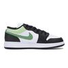 Jordan Air Jordan 1 Abrasion Resistant Slip Resistant Low top Vintage Basketball Shoes Men's Black White Green 553558-131(Team85-)