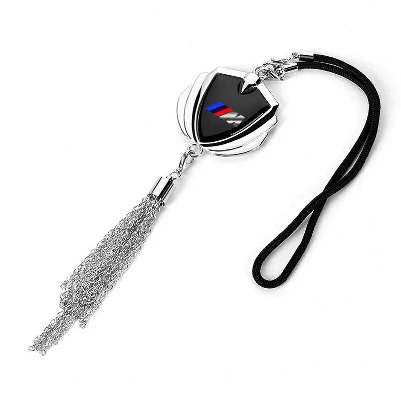 

New Hots E60 Car Pendant Metal Badge Rearview Mirror Hanging Ornament Decoration for BMW E46 E85 E60 F10 E39 F30 E36 F20 E87 E9