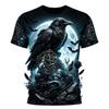 Kids T-shirt Round Neck 3D Gothic Print Outfit For Halloween Event Outdoor Daily Activity