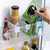 10pcs Space-Saving Refrigerator Side Door Organizer Dividers - Durable, Transparent Plastic Storage Partitions for Kitchen Organization