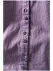 Women's Artistic Solid Purple Cotton Shirt - Spring 2026 Collection