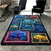 Cybernetic Fish Collection Pattern Rug Floor Mat for Living Room or Bedroom Soft and Comfortable Carpet a Gift for Birthday and Holiday.