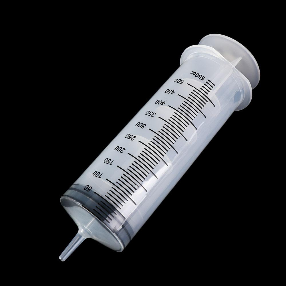 Transparent Large Capacity Syringe Plastic Reusable Measuring Syringe 60/100/200/300/500ML with Scale Pet Feeding Syringe