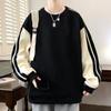 Autumn Large Size Sweatshirt Men's Loose Round Neck Plus Size Plus Fat Top Trendy Casual Jacket