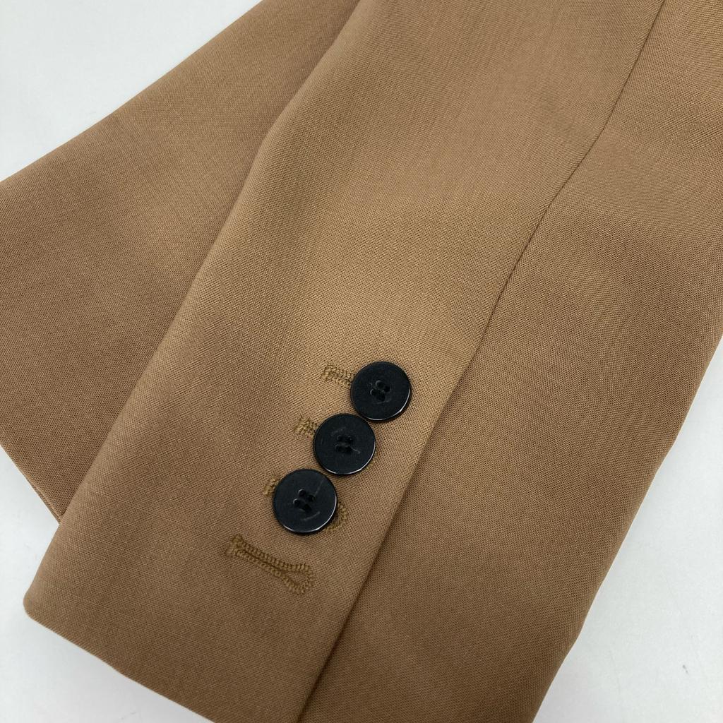 Theory 01-2305204 Brown Traceable Wool Blazer Jacket 2 BrownUsed