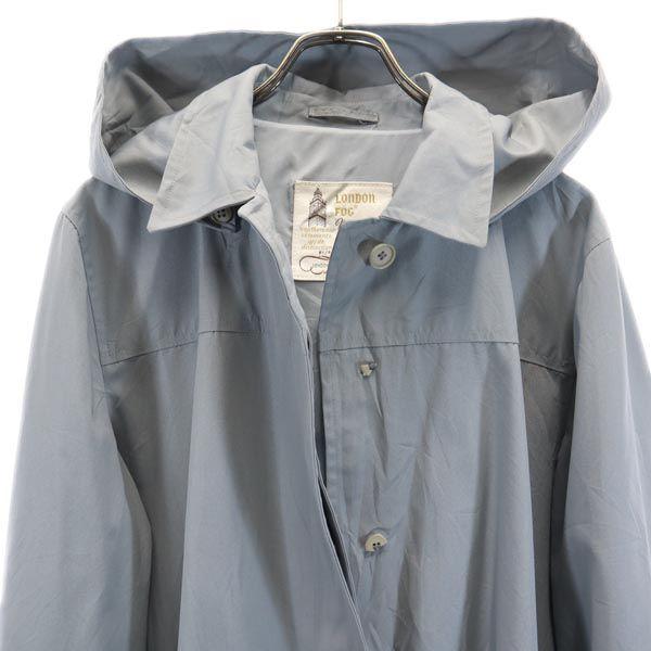 LONDON FOG 70s 80s Vintage Stainless Collar Coat 16 Gray Biggs Women Used