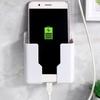 Storage Box Punch-free Bottom Charging Mouth Plastic Self-adhesive Wall-mounted Remote Control Bracket