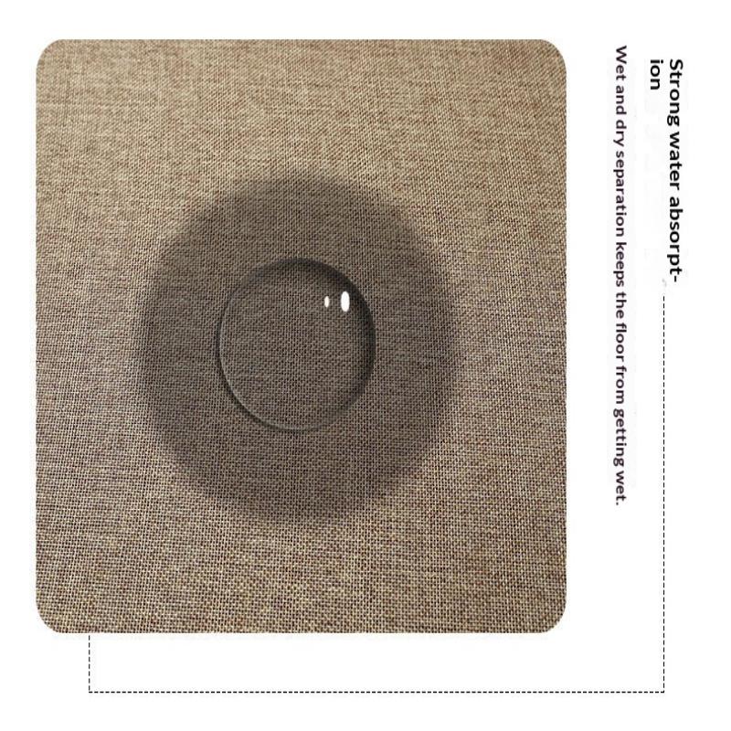 Durable Imitation Linen Stair Treads Non-Slip Water Absorption Floor Mat Noiseproof Washable Home Steps Protective Mat Pets Safe