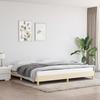 346847 vidaXL Bed Frame Cream 200 X 200 Cm Fabric