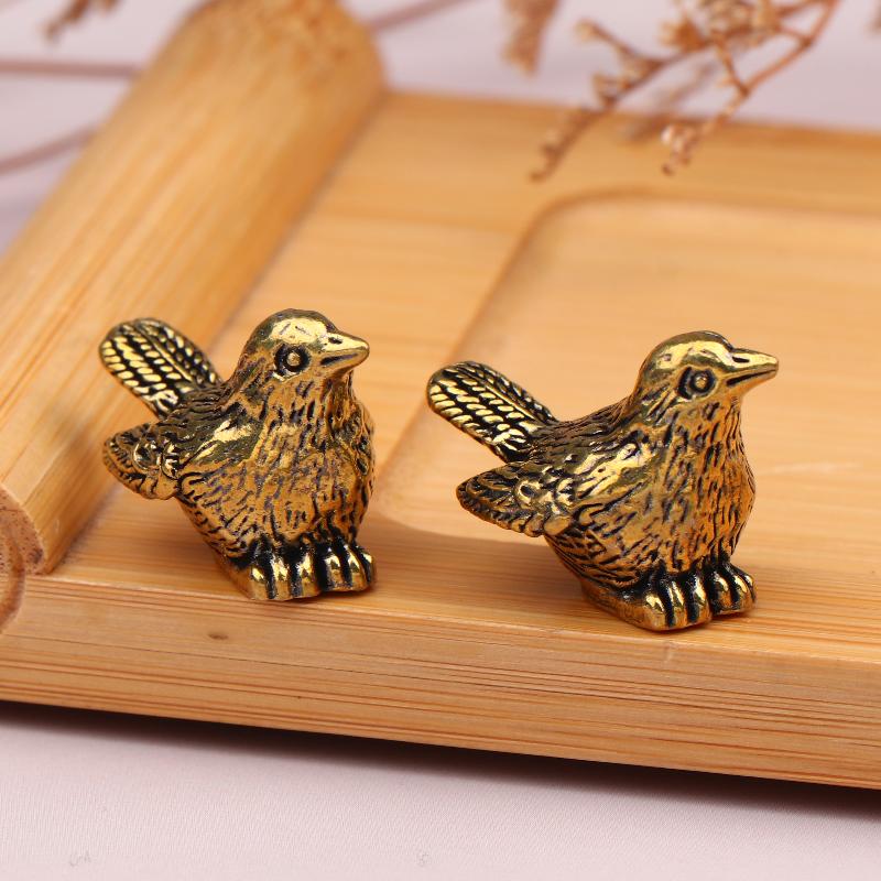 2pcs/4pcs Mini Brass Bird Ornaments Universal Fit For Outdoor Birdbaths & Bowls Durable Weather-Resistant Bird Bath Accessories