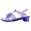 sanrio kids girls sandals clear glass sa9007  purple, 15.0cm