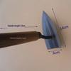 Triangular Steel Hoe for Gardening and Trenching - Ideal for Planting Flowers and Vegetables