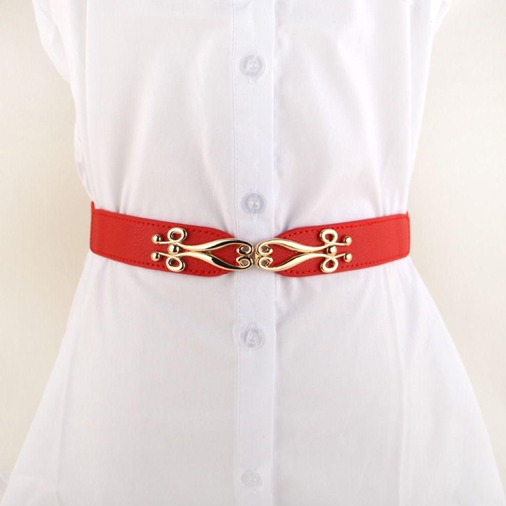 

All-match Dress Decoration Flower Buckle Korean Waistbands Women Waist Belts Men Waist Belts красный