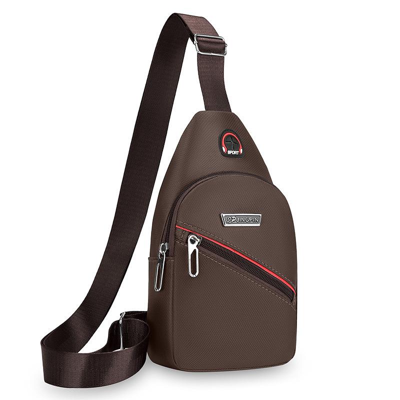 New Leisure Chest Bag Men's Korean Sports Men's Oblique Shoulder Bag Small Backpack Chest Bag Satchel Cycling Bag.