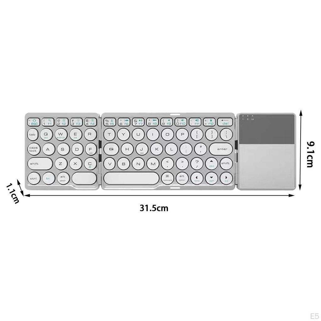 Wireless Keyboard Foldable Keypad for Laptop Professional or Industrial Use