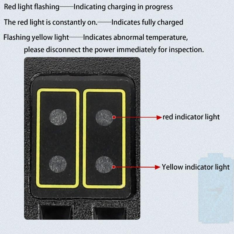 Professional 4-Port Battery Charging Station 8A Fast Charging Base DCB104 for Power Tool with Safety Diagnostics