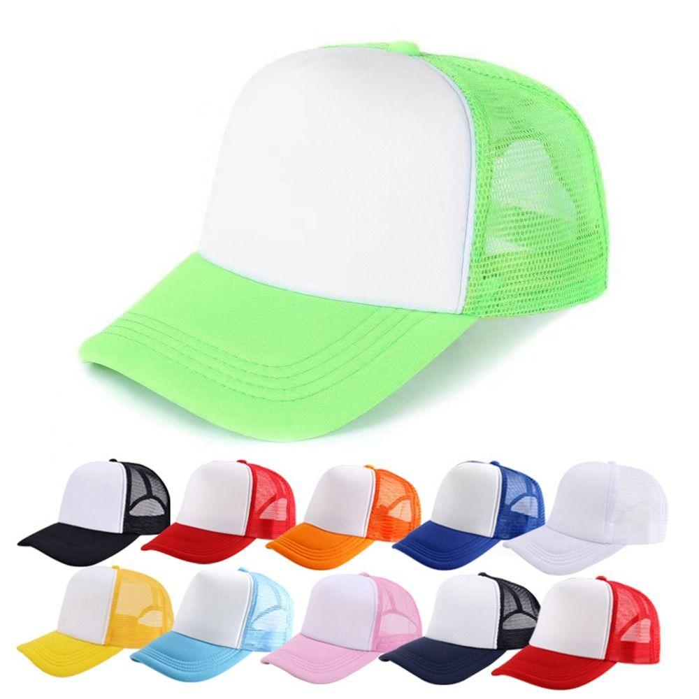 Breathable Baseball Cap Spong Mesh Peaked Cap Fashion Sunscreen Hat  Summer