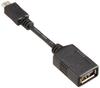 BUFFALO USB To Conversion BSMPC11C01BK (microB A) Adapter, Black,