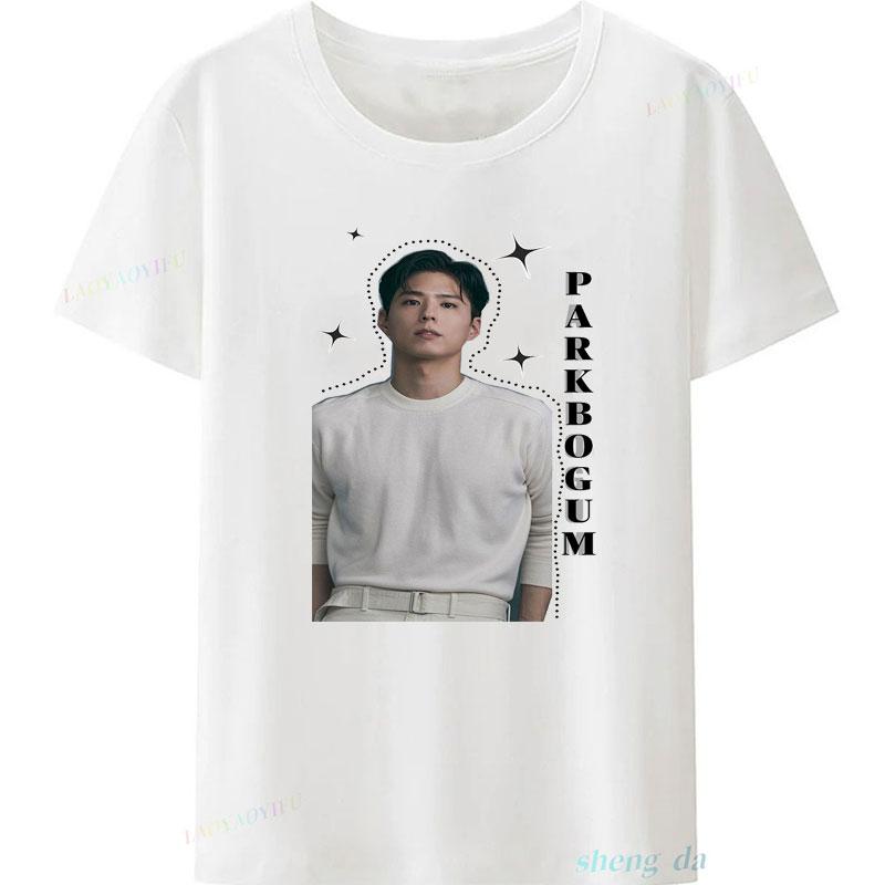 Park Bo Gum Kpop Actor Hot Sale Camiseta Hombre Polyester Material Cheap Short Sleeve Oneck Casual Gothic Popular T Shirt
