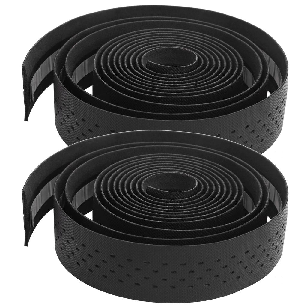 1 Pair Road Bike Handlebar Tape with Non Slip Texture Bicycle Bar Tape Cycling Accessory(Black )