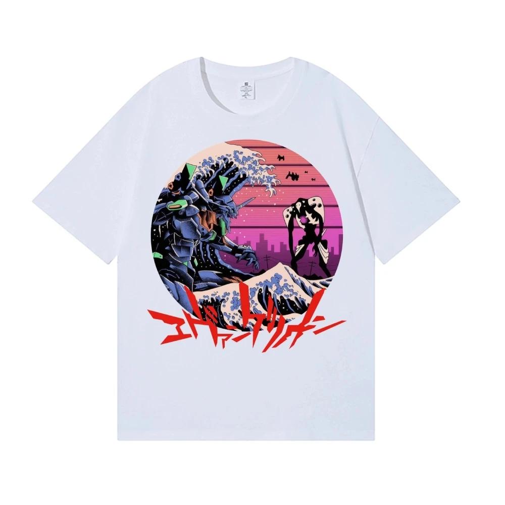 2026 New Neon Genesis Evangelion Japanese Style Classic Tee High-quality Streetwear T-Shirts Suitable for Both Men Women Summer