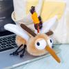 Insect Diary Plush Keychain With Soft Polyester Fiber Cute Animal Decoration For Gifts And Bag Accessories