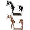 Abstract Horse Sculpture Hollow Horse Statue with Light Metal 3D Animal Figurine Home Office Desktop Decoration Ornament