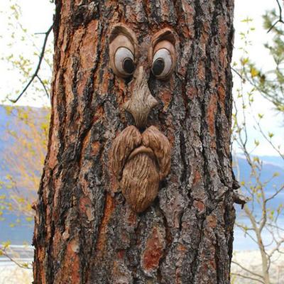 Baum Auge Gesichtsorgane Harz Simulation Ornamente Weihnachtsschmuck Kreative Ornamente Haus Garten Dekoration