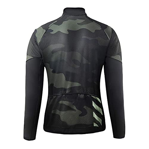 CATENA Men's Cycling Jersey, Long Sleeve, Fleece-Lined, Warm and Cold-Weather Jacket for Autumn and Winter