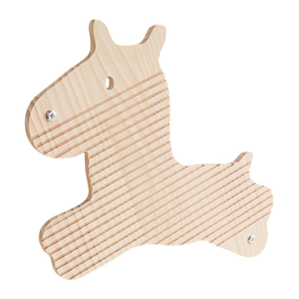 Rabbit Scratching Board Grinding Claw Pad Rabbit Toys Wooden Mat Playing Scratching Pad for Small Animals Supplies Hamster