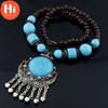 Hi Healthy Bodycare Women Vintage Bohemia Style Pendant Long Chain Sweater Necklace Ornaments Charm