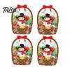Clear Candy Bags 2/4/6Pcs Gift Bag for Halloween Christmas, Goodie Treat with Handle Handle, Resealable Sealed Pouch Holiday Party Favors Festive