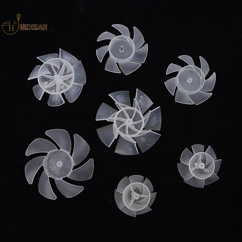 1 Pz 7 Pale Ventola in Plastica Diametro Esterno Pale 35mm/42mm/50mm/65mm Pala Ventola di Raffreddamento in Plastica Per Asciugacapelli