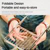 Outdoor Portable Barbecue Grill Mini Stainless Steel Folding Gas Stove Stand Pot Rack Grill Pan Rack Camping Accsesorios