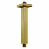 12 Inch Solid Brass Chrome Finish Shower Arm with Square Rain Shower Head Extension for Apartment & Hotel Use