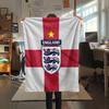 England football Printed Flannel Blanket, soft throw for bedroom sofa, washable,soccer fan merchandise, great gift.