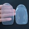 Silicone Invisible Height-Increasing Insoles: Thickened, Shock Absorbing Heel Pads for Sports and Pressure Relief.