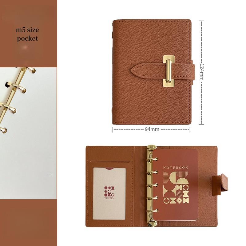 

A7/C6/M5/A5 High Quality Business Office Diary Journal Notebook Retro Pu Leather Binder Record Meeting Notepad Notebook Quality